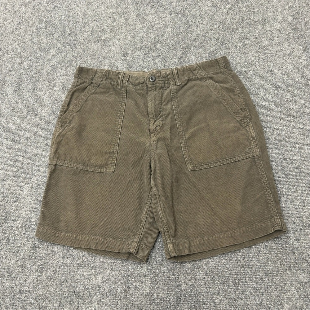 Outerknown Shorts Mens 34 Brown Organic Cotton Corduroy Utility Surf Casual